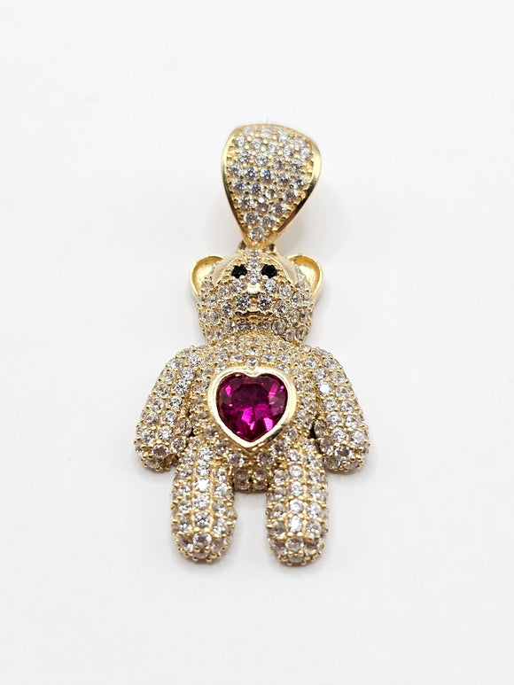 14k Gold Pendant - Bear