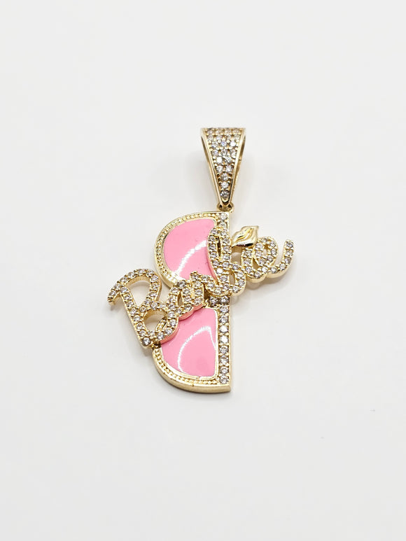 14k Gold Pendant - Barbie