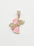 14k Gold Pendant - Barbie