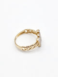 14K Gold Ring - Initial Letter "W"