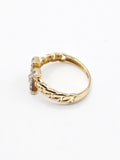 14K Gold Ring - Initial Letter "X"