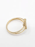 14K Gold Ring - Initial Letter w/Crown "T"