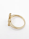 14K Gold Ring - Initial Letter w/Crown "H"