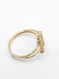 14K Gold Ring - Initial Letter w/Crown "H"