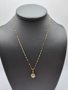 *SPECIAL SET* 14k Gold Chain w/pendant - Sun