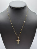 *SPECIAL SET* 14k Gold Chain w/pendant - Cross