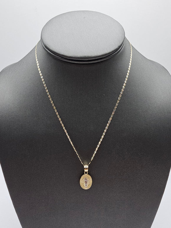 *SPECIAL SET* 14k Gold Chain w/pendant - San Benito