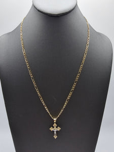 *SPECIAL SET* 14k Gold Chain w/pendant - Jesus on Cross