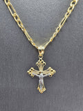 *SPECIAL SET* 14k Gold Chain w/pendant - Jesus on Cross