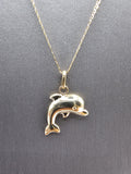 *SPECIAL SET* 14k Gold Chain w/pendant - Dolphin