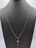 *SPECIAL SET* 14k Gold Chain w/pendant - Jesus on Cross