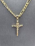 *SPECIAL SET* 14k Gold Chain w/pendant - Jesus on Cross