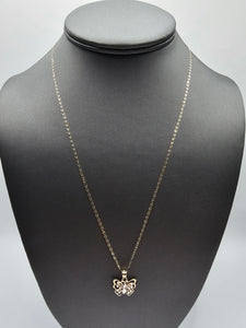 *SPECIAL SET* 14k Gold Chain w/pendant - Butterfly