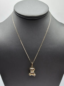 *SPECIAL SET* 14k Gold Chain w/pendant - Bear