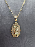 14k Gold Chain w/pendant - Virgin Mary