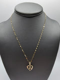 *Special Set* 14k Gold Chain w/pendant - Initial Letter F