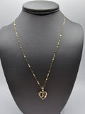 *Special Set* 14k Gold Chain w/pendant - Initial Letter F