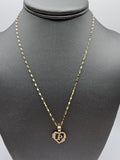 *Special Set* 14k Gold Chain w/pendant - Initial Letter P