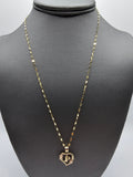 *Special Set* 14k Gold Chain w/pendant - Initial Letter P