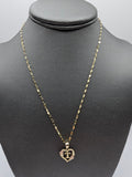 *Special Set* 14k Gold Chain w/pendant - Initial Letter T