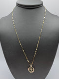 *Special Set* 14k Gold Chain w/pendant - Initial Letter T