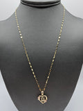 *Special Set* 14k Gold Chain w/pendant - Initial Letter U