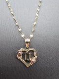 *Special Set* 14k Gold Chain w/pendant - Initial Letter U