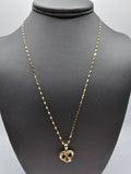 *Special Set* 14k Gold Chain w/pendant - Initial Letter X