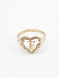 14K Gold Ring - Initial Letter F