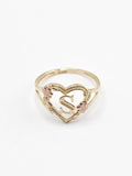 14K Gold Ring - Initial Letter S