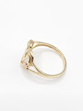 14K Gold Ring - Initial Letter V