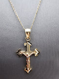 14k Gold Chain w/pendant - Jesus on Cross