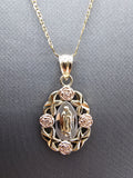 14k Gold Chain w/pendant - Virgin Mary