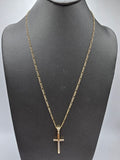 14k Gold Chain w/pendant - Jesus on Cross