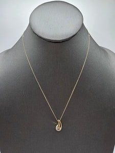 14k Gold Necklace - Teardrop