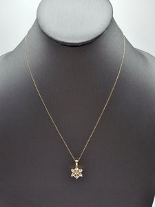 14k Gold Necklace - Snowflake