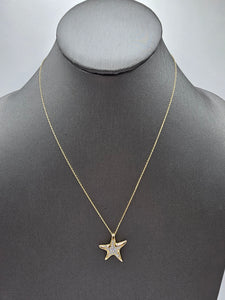 14k Gold Necklace - Star