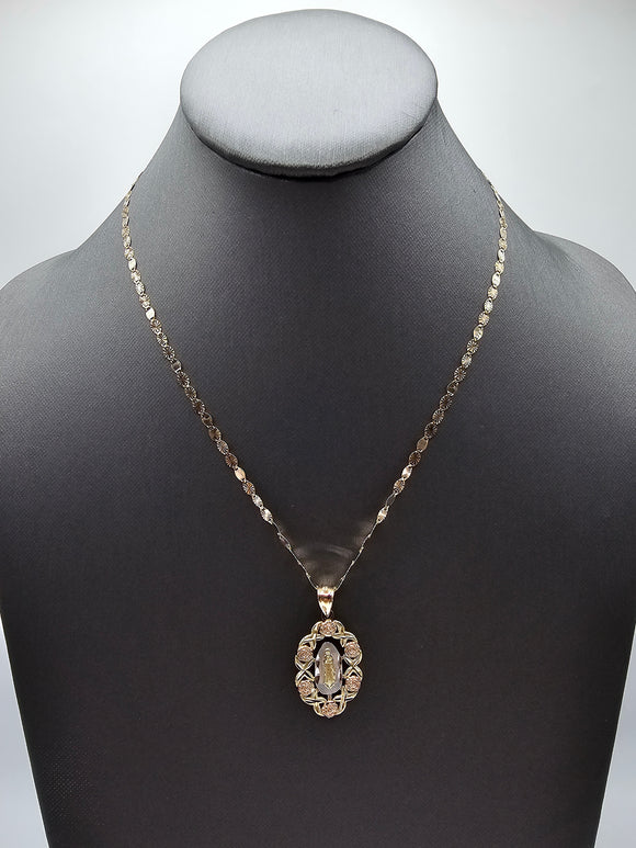*Special Set* 14k Gold Chain w/pendant - Virgin Mary