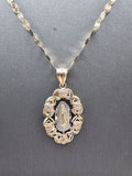 *Special Set* 14k Gold Chain w/pendant - Virgin Mary