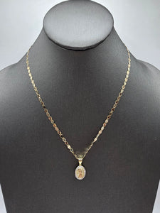 *Special Set* 14k Gold Chain w/pendant - Virgin Mary