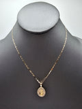 14k Gold Chain w/pendant - San Judas