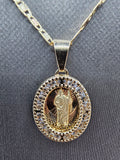 14k Gold Chain w/pendant - San Judas