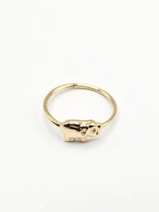 14K Gold Ring - Elephant