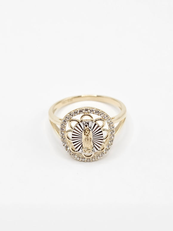 14K Gold Ring - Virgin Mary