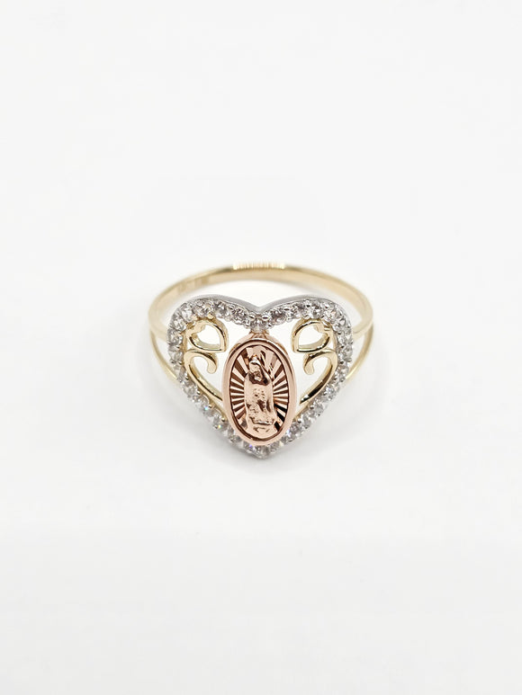 14K Gold Ring - Virgin Mary