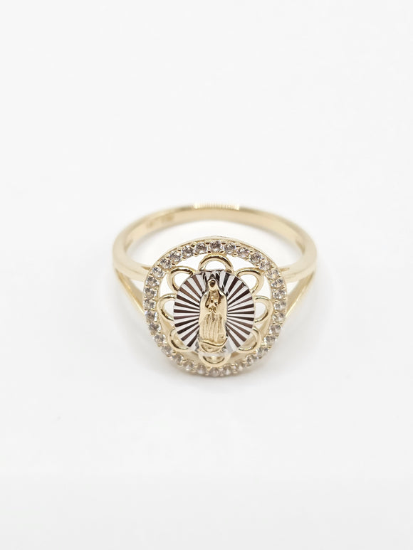 14K Gold Ring - Virgin Mary