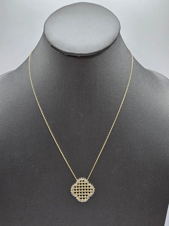 14k Gold Necklace - Clover