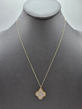 14k Gold Necklace - Clover