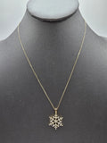 14k Gold Necklace - Snowflake