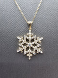 14k Gold Necklace - Snowflake